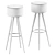 Golia Leather Bar Stool: Modern Elegance by Zeus 3D model small image 2