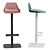 Modern Central Leg Bar Stool 3D model small image 1