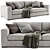 Modern Sitka Sofa: Stylish, Comfortable 3D model small image 1