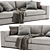 Modern Sitka Sofa: Stylish, Comfortable 3D model small image 2