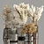 Elegant Dry Plants Bouquet 3D model small image 1