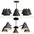 RIGOR Collection: Elegant Ceiling Chandelier 3D model small image 1