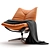 Sleek Dolphin Armchair: Comfort Meets Elegance 3D model small image 1