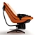 Sleek Dolphin Armchair: Comfort Meets Elegance 3D model small image 2