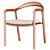Artisan Neva Armchair: Handcrafted Elegance in Every Detail 3D model small image 3