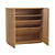 Vintage Oak Shoe Storage System 3D model small image 3