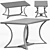 Elegant Must R Dining Table 3D model small image 3