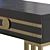 Modern Wood & Metal Console Table 3D model small image 2