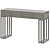 Modern Wood & Metal Console Table 3D model small image 3