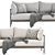 Modern Comfort: CRAWFORD 2 Seater 3D model small image 2