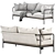 Modern Comfort: CRAWFORD 2 Seater 3D model small image 3