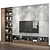 Sleek TV Wall | set 173 3D model small image 1