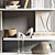 Modern Decorative Shelf Set 3D model small image 3