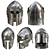 Medieval Armor Barbuta Helmet 3D model small image 6