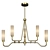 Elegant Winfield 6-Light Chandelier 3D model small image 1