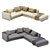 Modern Arflex Rendezvous Sectional 3D model small image 5