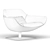 Elegant Meredith Armchair 3D model small image 5