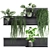 Vertical Garden Shelf Kit: Exotic Plants & Succulents 3D model small image 1