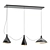 Sleek Swell Pendant Lamp Trio 3D model small image 1