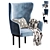 Chelsea Classic Armchair: Elegant Design 3D model small image 1