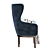 Chelsea Classic Armchair: Elegant Design 3D model small image 5