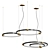 Celestial Orbital Pendant Chandelier 3D model small image 2