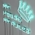 Neon "My House My Rules" Sign 3D model small image 4