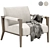 Elegant PIANPIAN Armchair 3D model small image 1