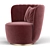 Elegant Pearl Armchair 3D model small image 4