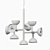 Sleek Sibilla Pendant Light 3D model small image 2