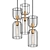 Elegant Cluster Pendant Light 3D model small image 1