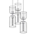 Elegant Cluster Pendant Light 3D model small image 2