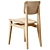 GUBI C-Chair Dining Chair 3D model small image 2