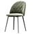 Elegant Velvet Chair 3D model small image 1