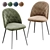 Elegant Velvet Chair 3D model small image 6