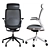 OrangeBox Eva Office Chair - Adjustable Height and Depth 3D model small image 3