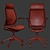 OrangeBox Eva Office Chair - Adjustable Height and Depth 3D model small image 7