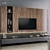 Modern TV Wall Design Set 3D model small image 2