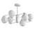 Sleek Black Creek Chandelier 3D model small image 2