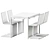 Modern Tommaryd Table & Roger Chair 3D model small image 3