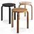 Artek Stackable Stool: Versatile Design, Multiple Colors 3D model small image 1