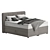Sleek Gray Bed: Stylish and Comfortable 3D model small image 6