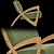 Prada Green Wood Chair 3D model small image 2