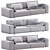 Crossstyle Sofa: Modern, Stylish, and Functional 3D model small image 3