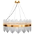 Elegant Crystal Chandelier: Modern Contemporary Design 3D model small image 1