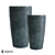 Midnight Conus Collection: Stylish Concrete Planters for Your Space 3D model small image 1