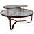 Gubi Coffee Tables Set: Adnet & IOI Tables 3D model small image 2