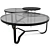 Gubi Coffee Tables Set: Adnet & IOI Tables 3D model small image 3