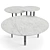 Gubi Coffee Tables Set: Adnet & IOI Tables 3D model small image 6