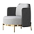 Sleek Minotti Tape Armchair: Luxury Design for Style & Comfort 3D model small image 3